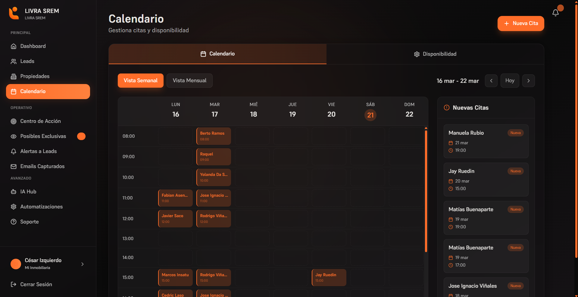 Calendario Livra